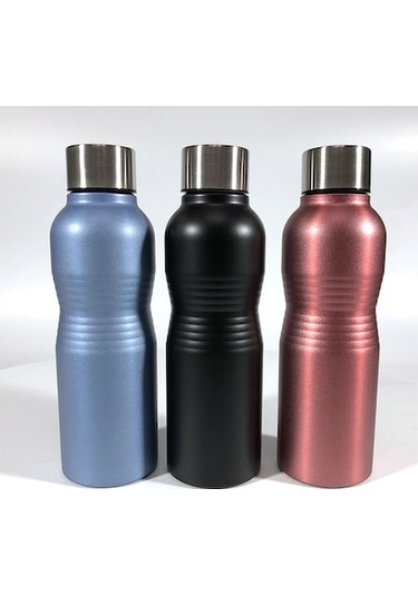 Novahub Paslanmaz Çelik 750ml Matara - Günlük Kullanım İçin Siyah, Spor Ve Seyahat İçin Siyah