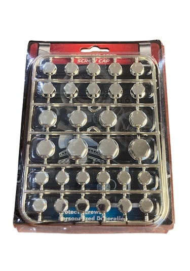 Motosiklet Vida Somun Cıvata Kapağı Kapağı Dekorasyon Gümüş