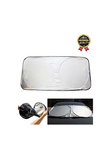 Ultra Dayanıklı Katlanabilir Ve Taşınabilir Uv Işık Engelleyici Çift Katmanlı Ön Cam Araba Güneşliği
