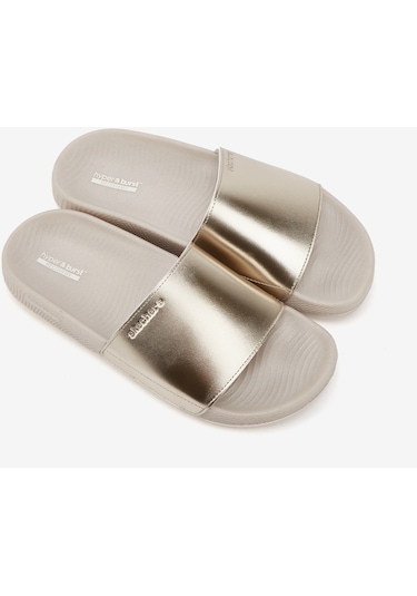 Skechers Hyper Slide - Shine On Kadın Altın Terlik 140431 Gld Altın