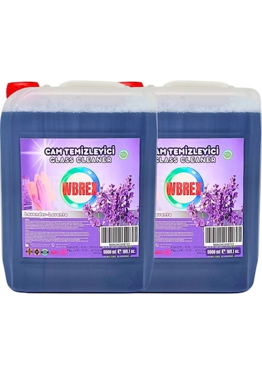 Wbrex Lavanta Kokulu Profesyonel Cam Temizleyici 2 x 5 L