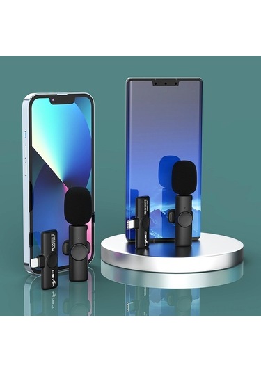 Didadodo Hxsj F18 2.4g Kablosuz Mikrofon - 20m Menzil, Canlı Yayın & Vlog İçin Type-c Bağlantılı, Hızlı Kurulumlu