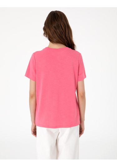 Pierre Cardin Kadın Pembe Tişört 50301461-vr041 Pembe