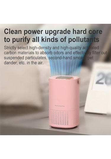 A8 Ev Taşınabilir Hava Temizleme Cihazı Beyaz