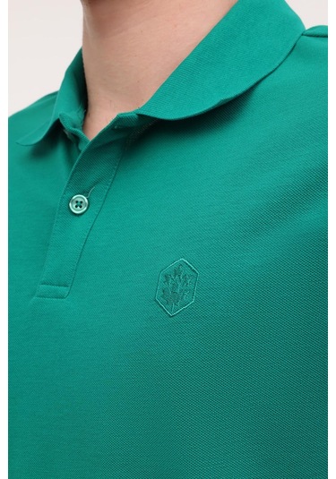 Lumberjack Mb Ct953 Polo T-sh 5fx Erkek Kısa Kol Polo Tişört Yeşil