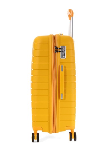 Ççs 5242 Polipropilen Körüklü Orta Boy Valiz-sarı Sarı