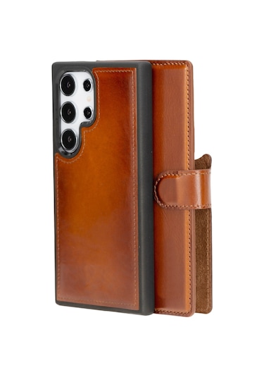 Samsung Galaxy S24 Ultra Leather Detachable Wallet Case