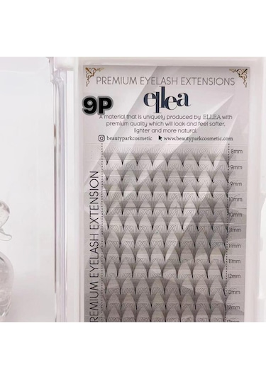 Ellea 9d Çek-bırak Hazır Volüm İpek Kirpik 0.7 D Kıvırım 8-15 Mm