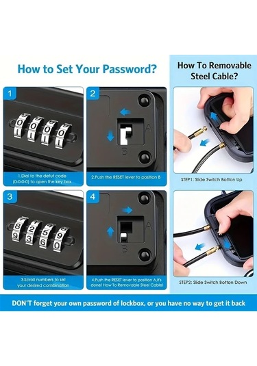 Fochsia Plaj Kodu Kutusu - Gri 4 Haneli Şifreli Kilitli Su Geçirmez Çanta Seyahat Kasası