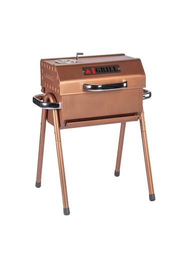 Igrıll Barbekü Cube 402 Mm Kömürlü Mangal Kahverengi