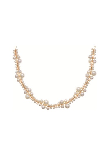 Willowhaven Her Mevsim Yakışan Zarif Altın Sarı Taç - Yumuşak Zincirli Şık Saç Bandı