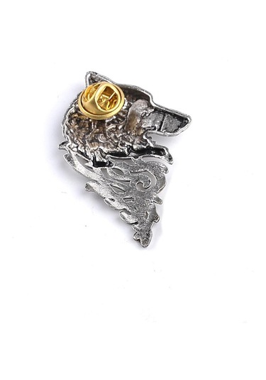 Homyl Retro Erkek Kadın Yaka Sopa Pin Broş Rozeti Kravat Gümüş