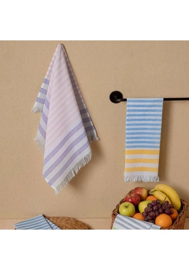 Maxstyle %100 Cotton Müslin Baskılı 2li Kurulama Bezi - 40x60 Cm Çok Renkli