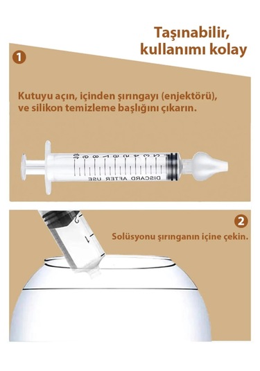 Burun Temizleme Aparatı Enjektör Burun Yıkama