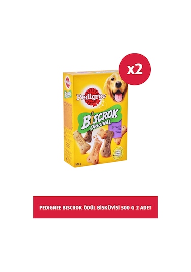 Pedigree Biscrok Köpek Ödül Bisküvisi 2 x 500 G