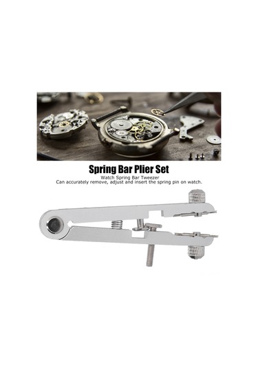 Yifomall Saat Kayışı Çıkarma Aleti - V Şekilli Alüminyum Yaylı Pens Seti 4 Pimli