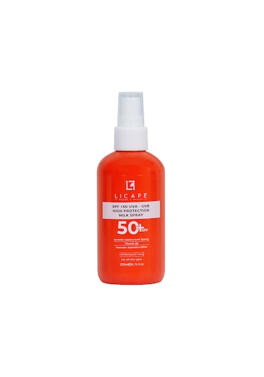 Licape Spf 50 Faktör Uva - Uvb Güneş Koruyucu Sprey Süt 200 ml