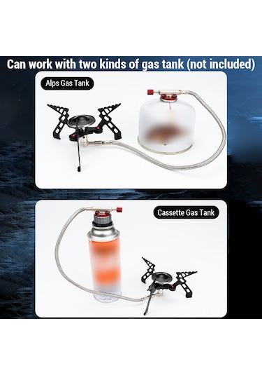 Padalink Alocs Cs-g05 Taşınabilir Kamp Ocağı - Paslanmaz Çelik Ve Alüminyum Alaşımlı, Katlanabilir Tasarım Siyah