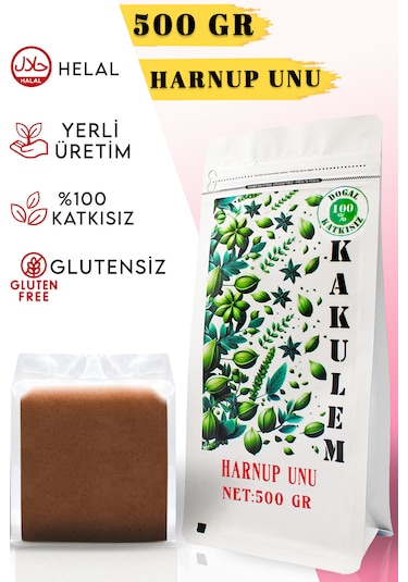 Kakulem Glutensiz Keçiboynuzu Tozu Unu Harnup 500 G