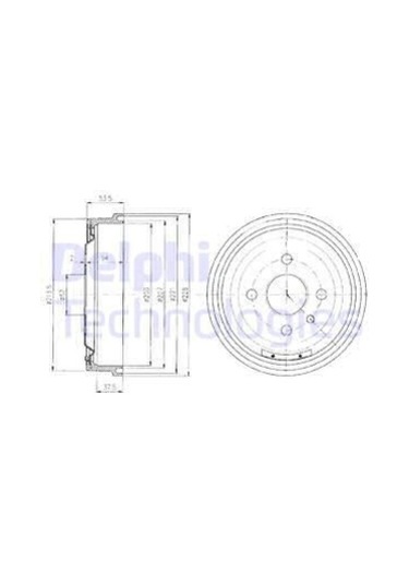 Delphı Arka Fren Kampanası Opel Astra, Kadett 09 / 79 01 / 01 AOD-DELPHI BF151