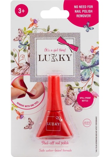 Lukky Soyulabilir Oje Kırmızı 022