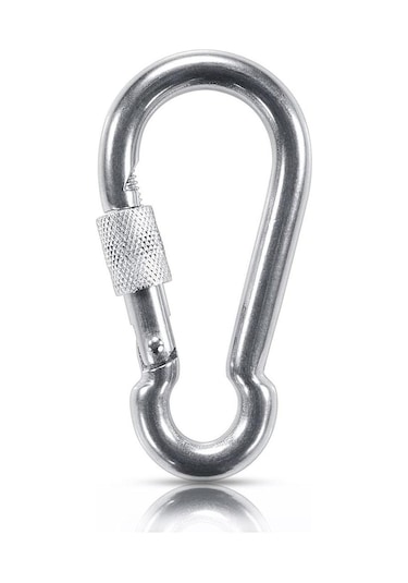 Kilitli Karabina Yaylı Galvanizli 6-8-10-12Mm Ölçü Adet Seçenekli