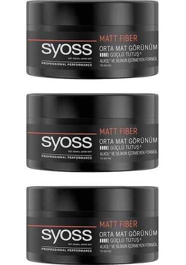 Syoss Matt Fiber Wax 100 ML X3