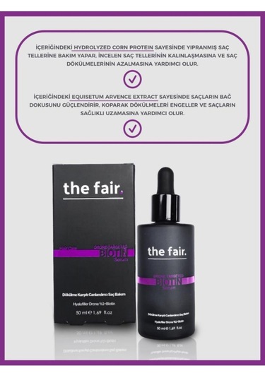 the fair. Dökülme ve Kırılma Karşıtı Vegan Saç Bakım Seti 2 x 50 ML