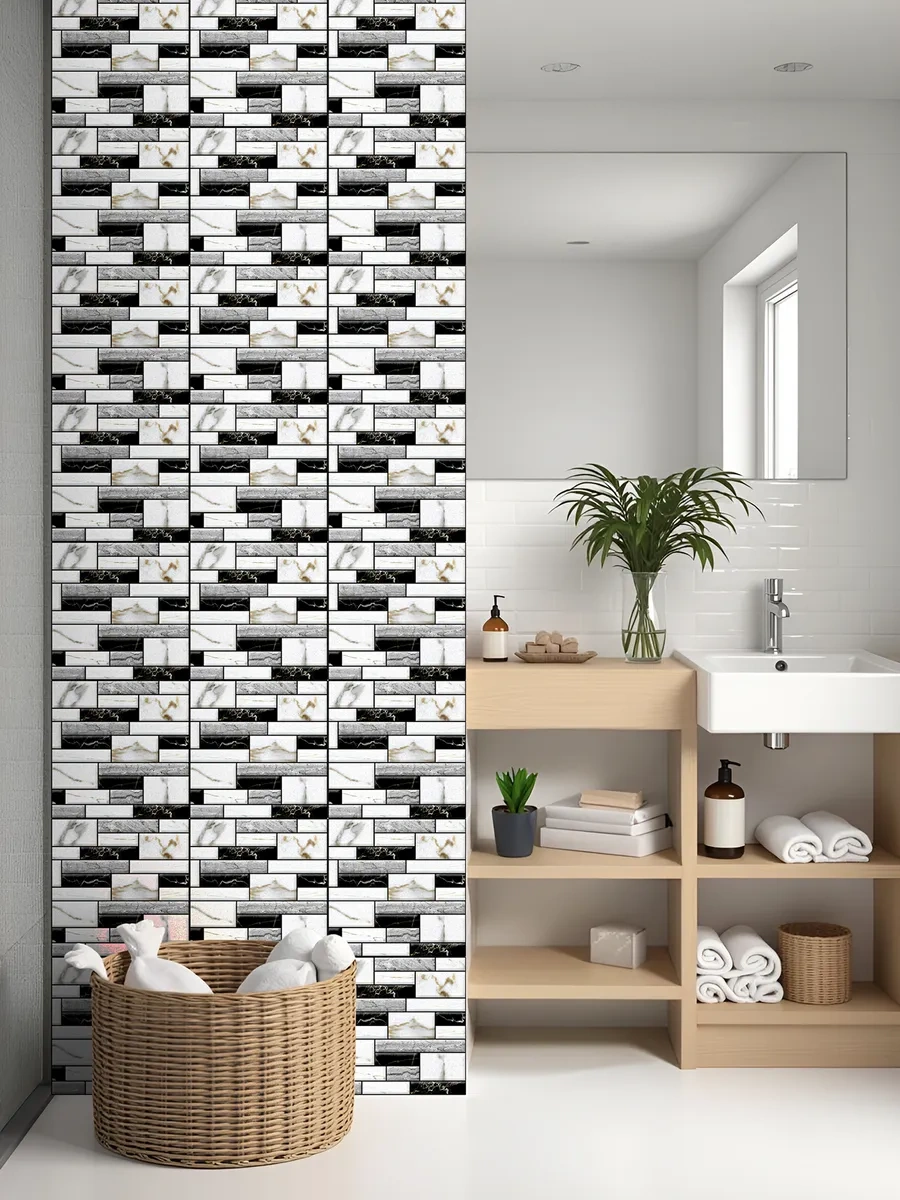 Pureflex Duvarlar İçin 3d Kendinden Yapışkanlı Paneller 30x30 Cm, 10 Adet 335510823