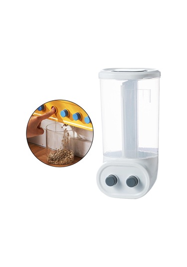 Duvara Monte Kuru Gıda Depolama Kutusu Mavi