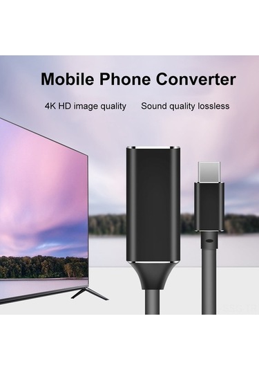 Pazly Usb Type-c Hd 4k Dönüştürücü Kablosu - Taşınabilir 4k Ultra Hd Adaptör