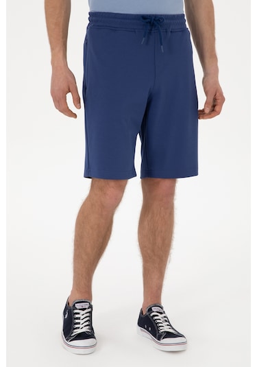 U.S. Polo Assn. Erkek Regular Fit Lacivert Örme Şort 50300078-VR059