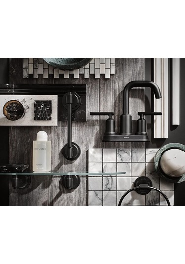 Moen Gibson Mat Siyah İki Saplı Orta Set Yüksek Ark Modern Banyo Diğer