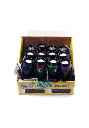 Şeritli Zoom Odaklı El Feneri Bm-310 Bakır