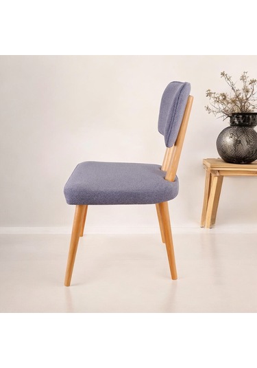 Polly Ahşap Sandalye Gri 6 Adet