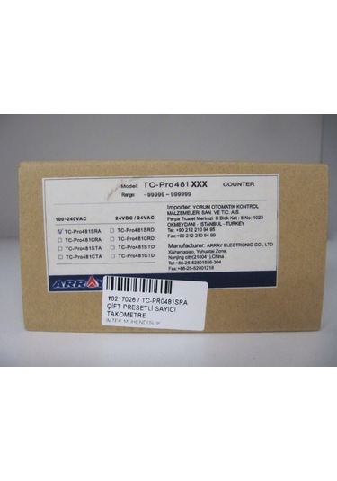 Array Tc-pro481sra Counter