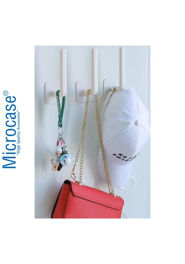 Microcase L Şekil Çok Amaçlı Havlu Askısı Fonksiyonel Askı Al4503 Beyaz