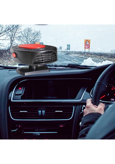 Suntek 150w Rv Çakmak Fişi 360 Döndürme Oto Isıtıcı 12v Kırmızı