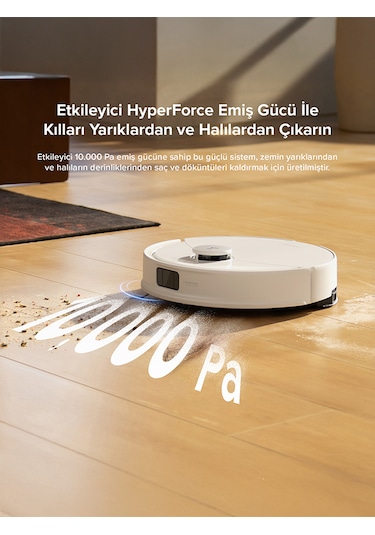 Roborock Q8 Max Pro Akıllı Robot Süpürge  Beyaz