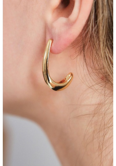 Aurrari Altın Kaplama Parlak Ay Küpe Çok Renkli