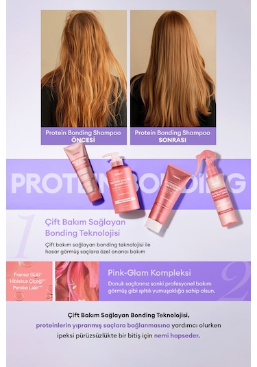 Yoğun Onarıcı Ve Isı Koruyucu Bakım Şampuanı Kundal Protein Bonding Shampoo 500ml Ylang Ylang Tüm Saçlar