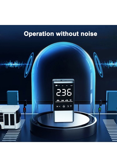 Samdoo Kablosuz Araçlı Hava Pompa, Taşınabilir Dijital Göstergeli, Otomatik Duran, 3 Fişli, Fenerli, Motor, Bisiklet, Toplar İçin Hava Atıcı