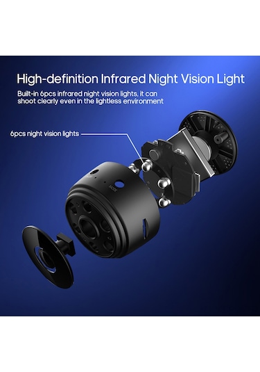 Maiyame 1080p Hd Mini Wifi Kamera - Ev/ofis İçin Uzak Erişim Canlı İzleme, Kablosuz Kurulum, Android/ios Uyumlu, 128gb Tf Kart Desteği