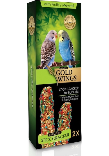 Gold Wings Premium Muhabbet 2'li Kraker Kutu Meyveli 6'lı