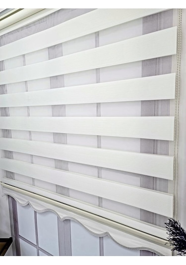 Bbb Mikro Pliseli Stor Zebra Perde Krem Mz484