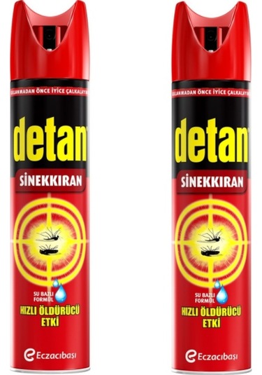 Detan Sinekkıran Su Bazlı Aeresol Sprey 2 x 275 ML