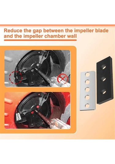 Metabagua 14 Inç Evrensel Kar Üfleyici Pervane Modifikasyon Kiti 8f1emf Açık Sarı