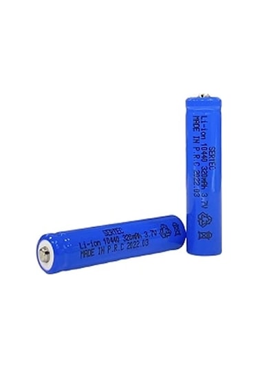 3.7v Li-ion 10440 - 320 Mah 1c Şarjlı Pil Başlı