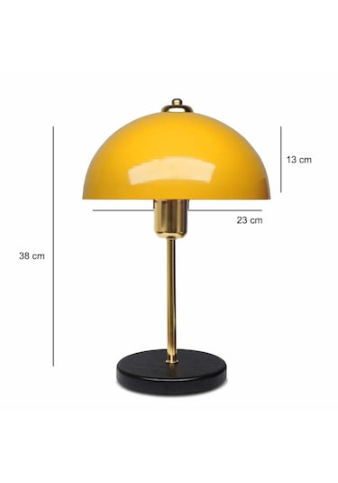 Homing Swiss Sarı Renk Gold Gövde Masa Lambası Ayd-3667