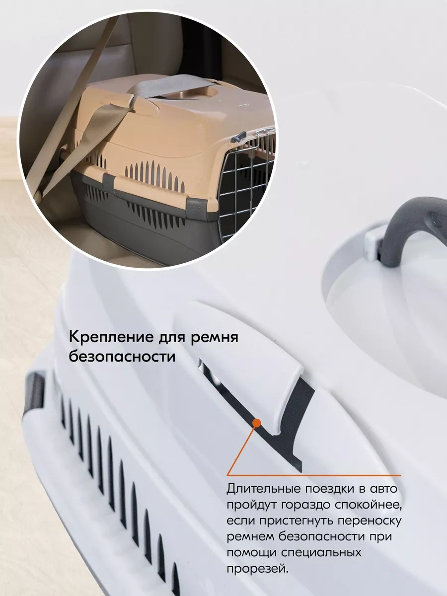 Pettails Plastik Kedi Taşıma Kafesi, Hayvanlar İçin Metal Kapılı 27566027